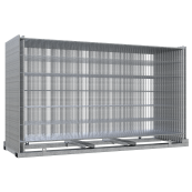 SET | with 30 construction fences and accessories | on combination pallet | Mobile fence profi | with hooks and eyes, without connecting clamps